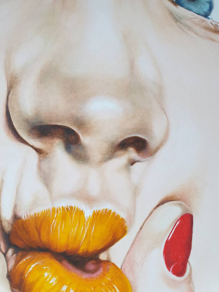Original Figurative People Painting by Cristina Cañamero