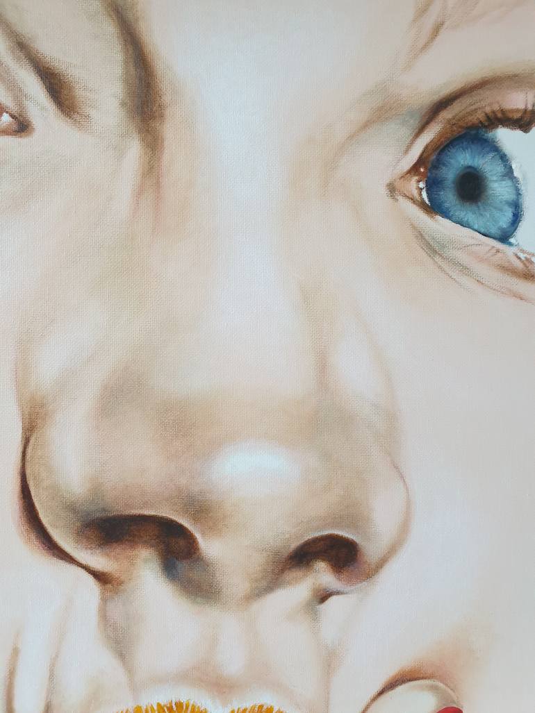 Original Figurative People Painting by Cristina Cañamero