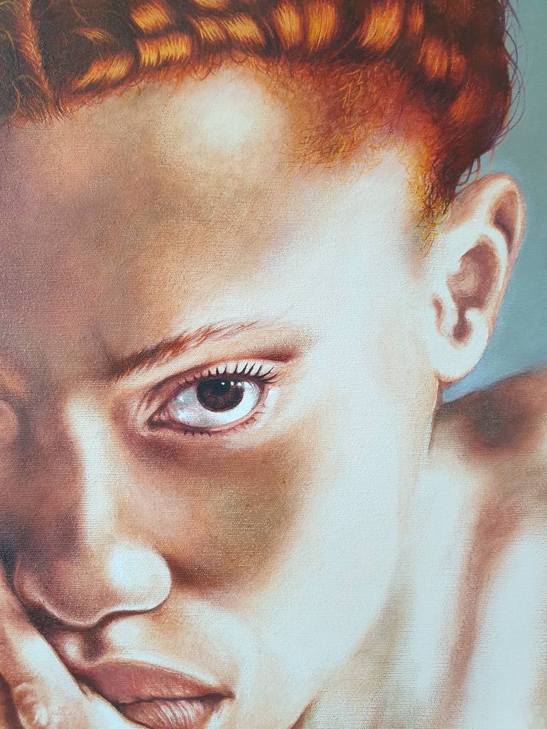 Original Figurative Portrait Painting by Cristina Cañamero