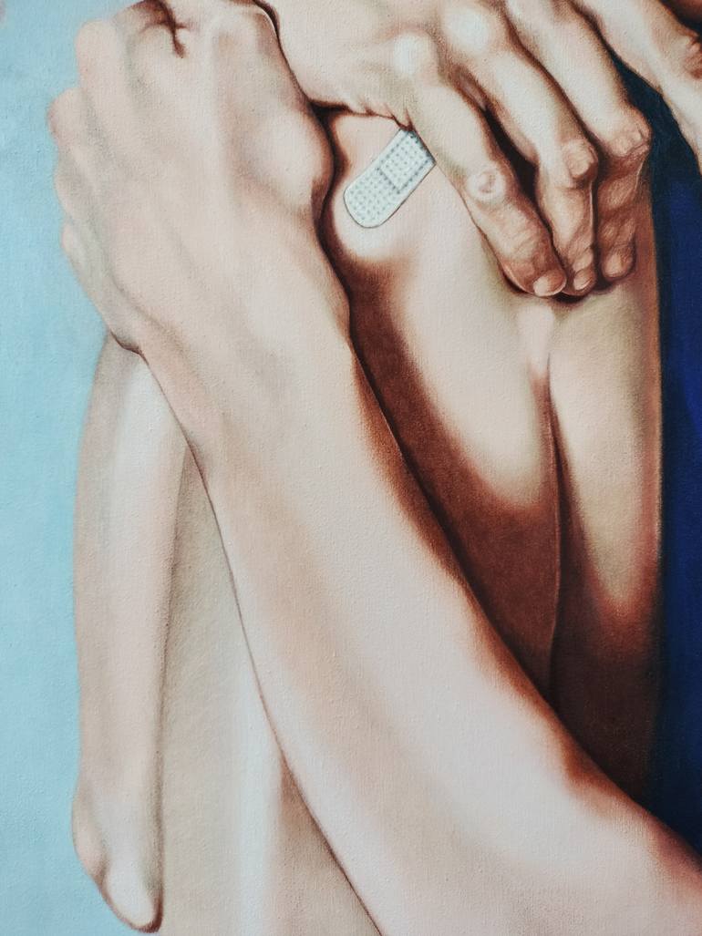 Original Figurative People Painting by Cristina Cañamero