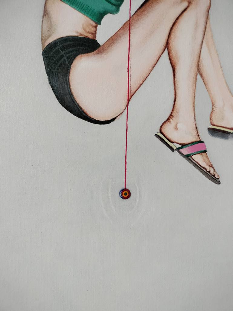 Original Figurative Women Painting by Cristina Cañamero