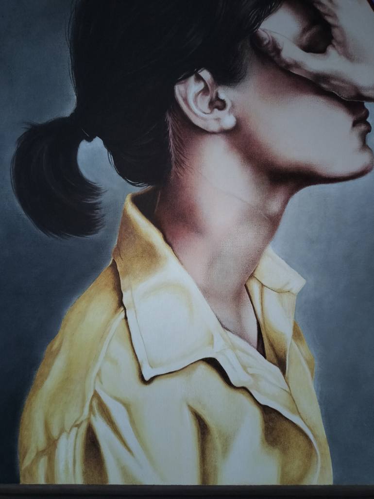 Original Figurative Women Painting by Cristina Cañamero