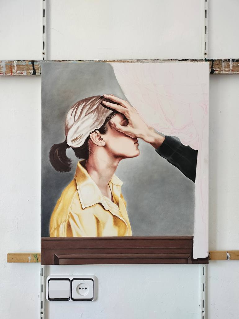 Original Figurative Women Painting by Cristina Cañamero