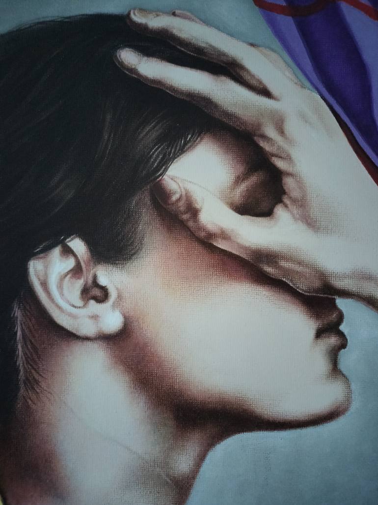 Original Figurative Women Painting by Cristina Cañamero