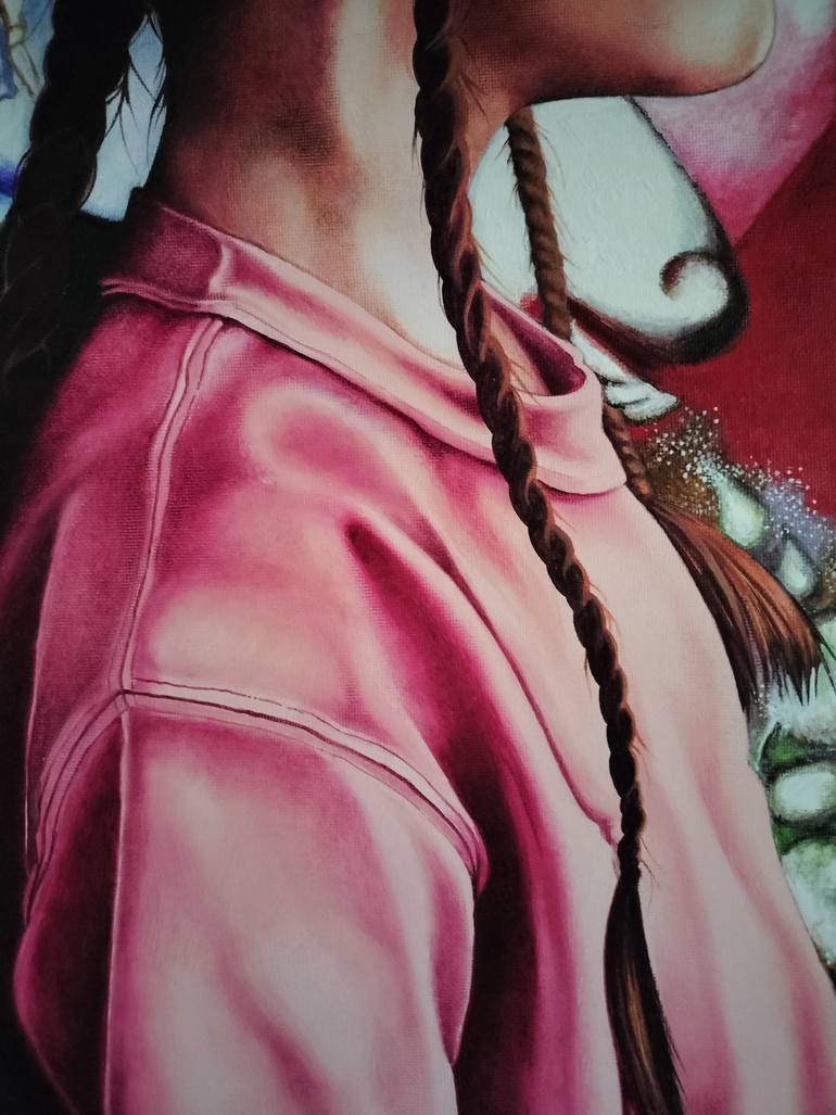 Original Figurative Children Painting by Cristina Cañamero