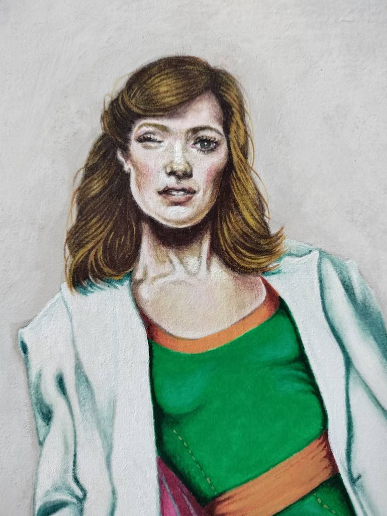 Original Figurative Women Painting by Cristina Cañamero