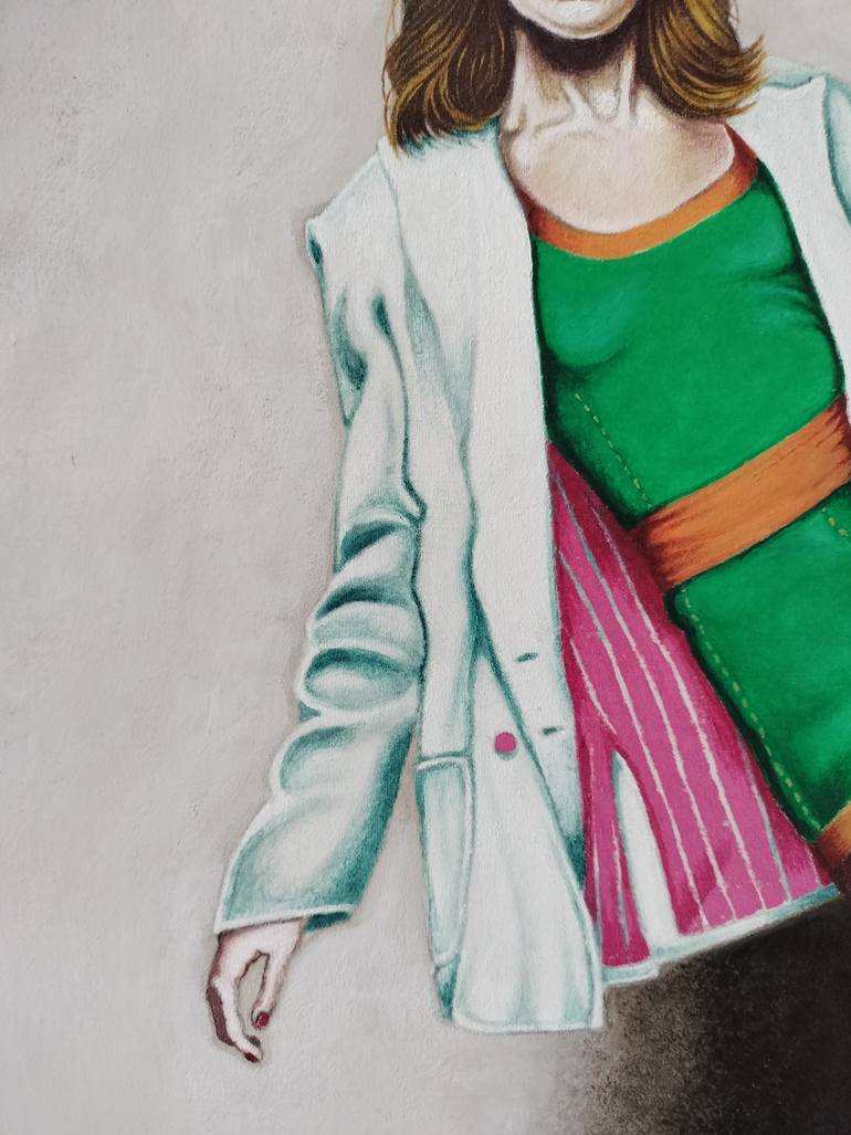 Original Figurative Women Painting by Cristina Cañamero