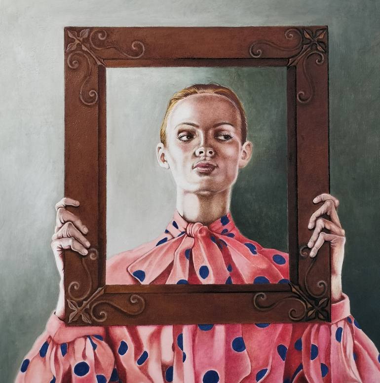 Original Figurative Women Paintings by Cristina Cañamero