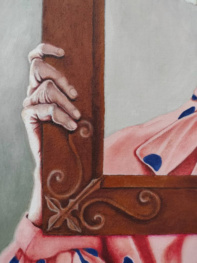 Original Figurative Women Painting by Cristina Cañamero