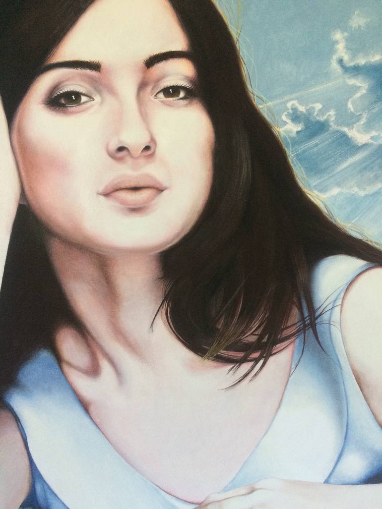 Original Figurative People Painting by Cristina Cañamero