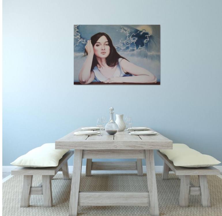 Original Figurative People Painting by Cristina Cañamero