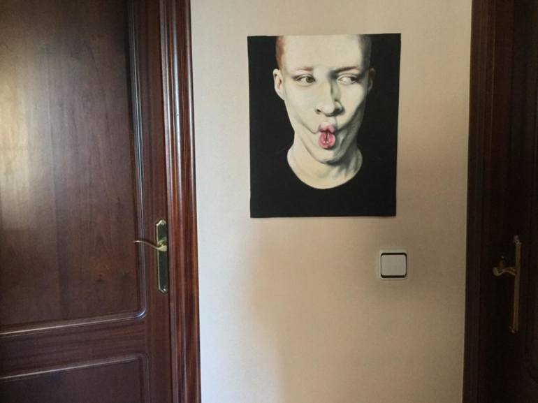 Original Men Painting by Cristina Cañamero