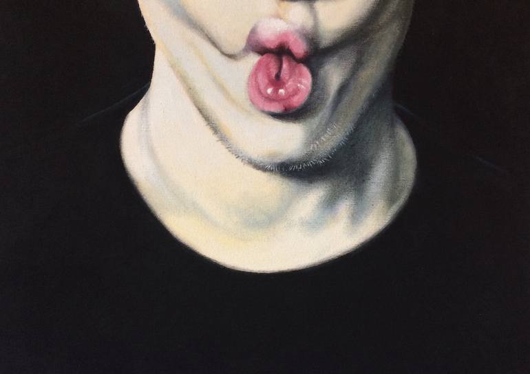 Original Figurative Men Painting by Cristina Cañamero