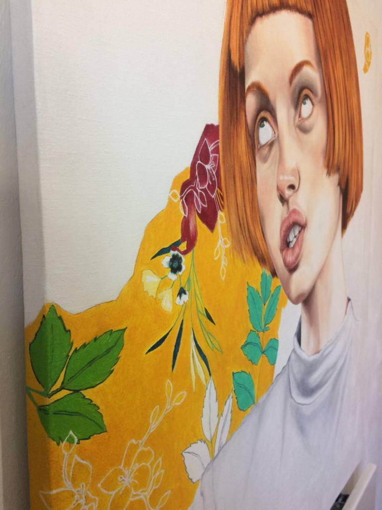 Original Portraiture People Painting by Cristina Cañamero