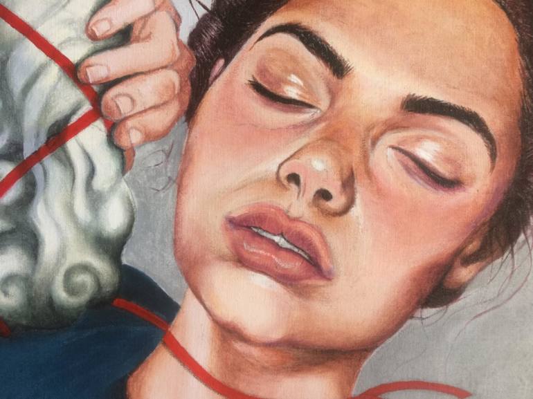 Original Figurative Portrait Painting by Cristina Cañamero