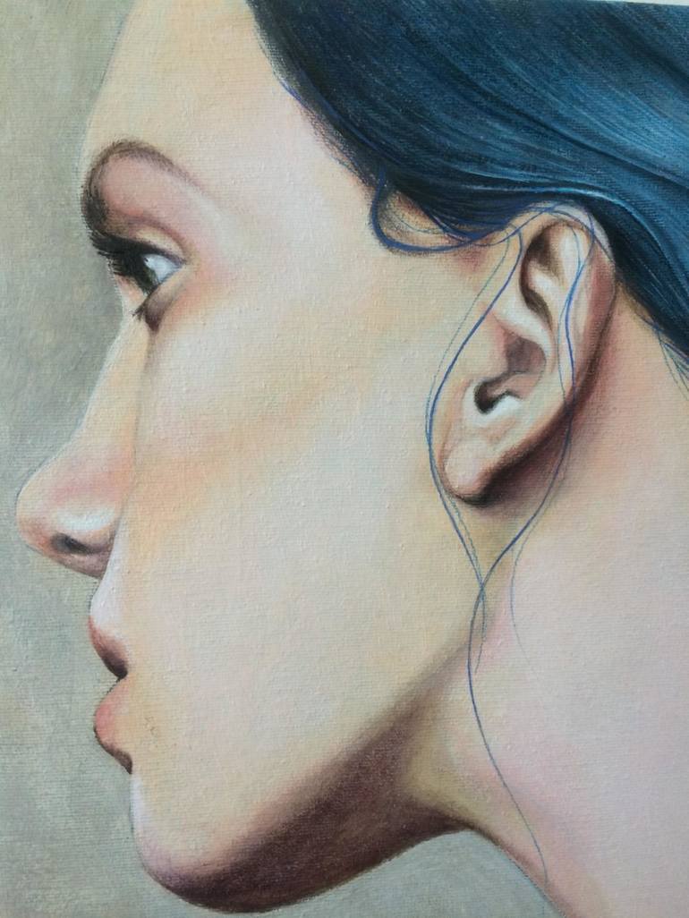 Original Figurative Women Painting by Cristina Cañamero