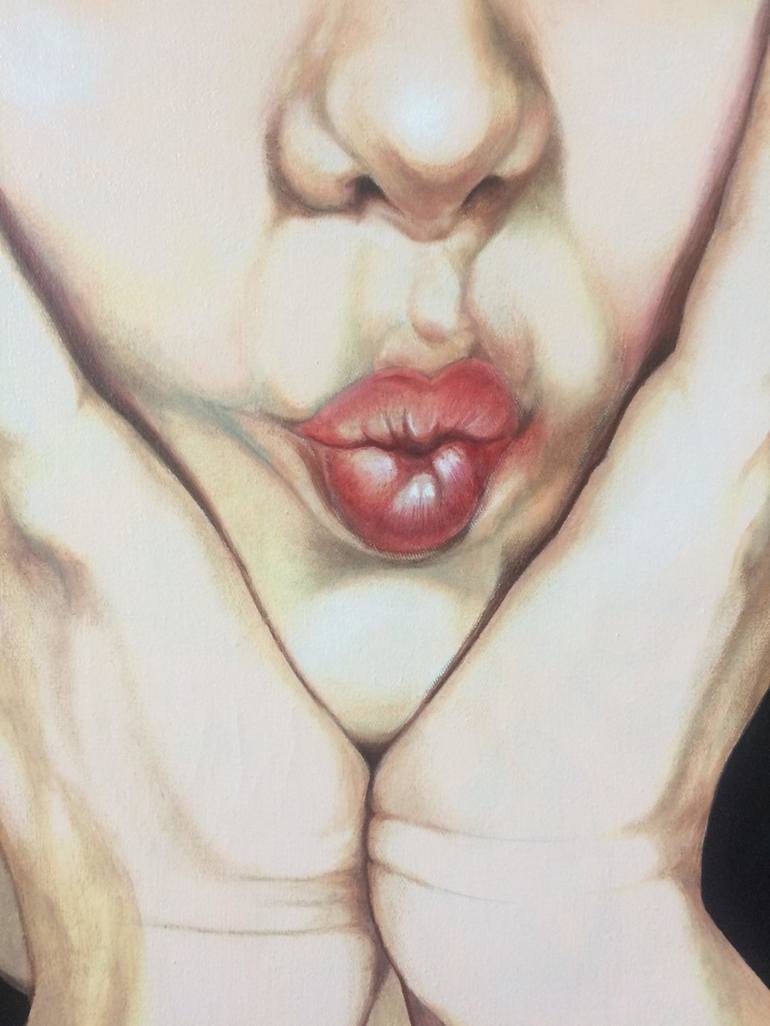 Original Figurative Portrait Painting by Cristina Cañamero