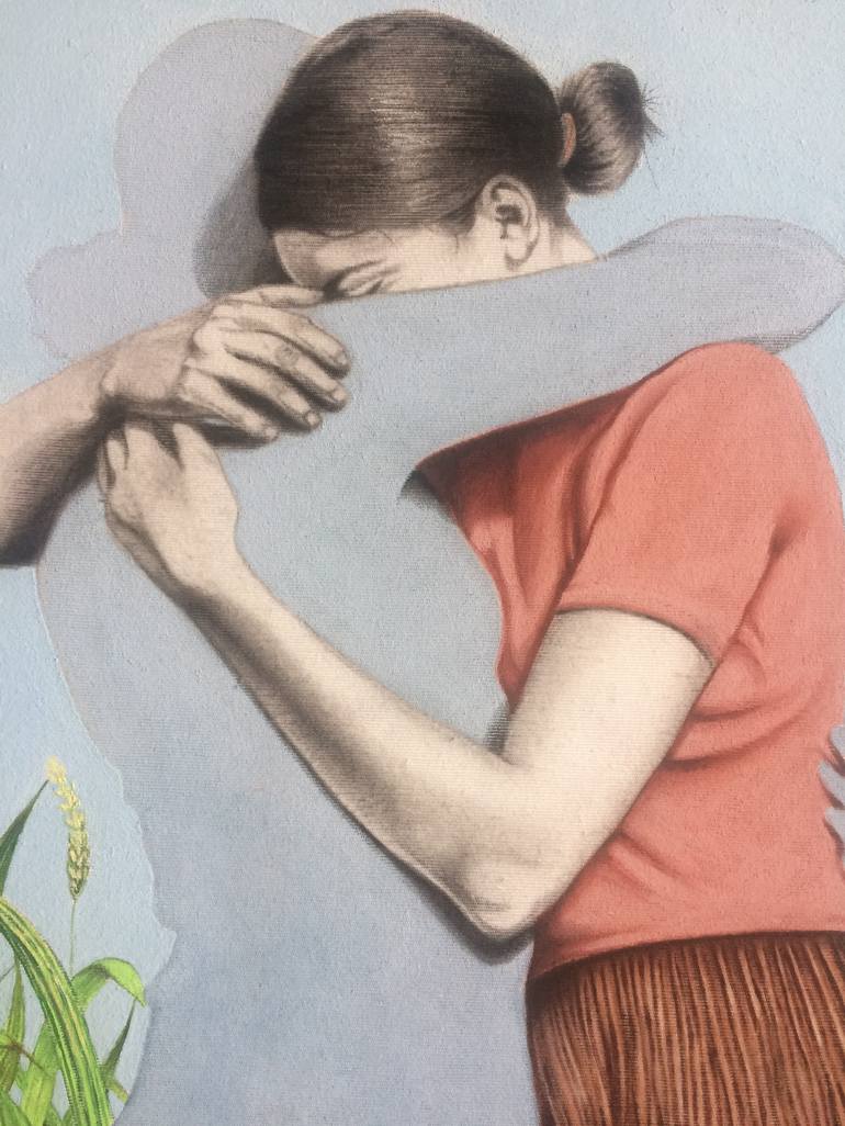Original Illustration Women Painting by Cristina Cañamero