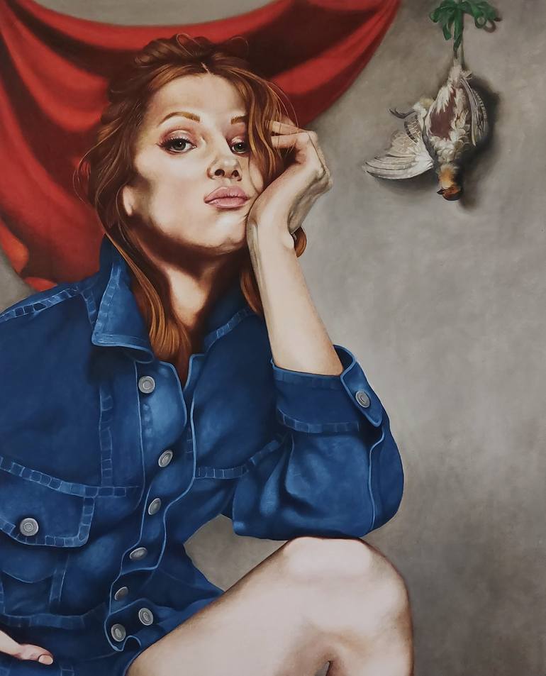 Original Figurative Portrait Paintings by Cristina Cañamero