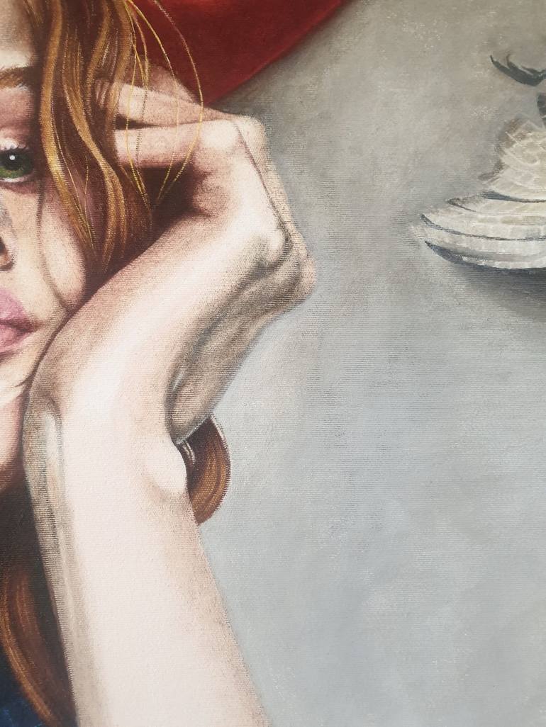 Original Figurative Portrait Painting by Cristina Cañamero