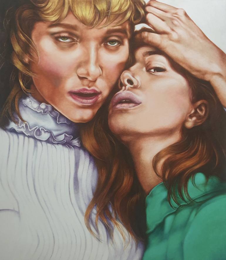 Original Figurative Portrait Paintings by Cristina Cañamero