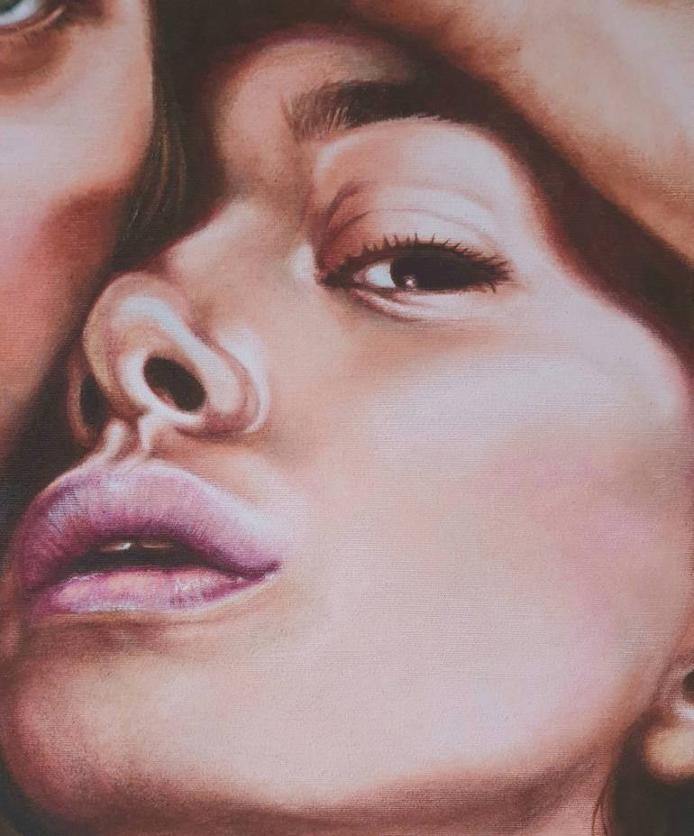 Original Figurative People Painting by Cristina Cañamero