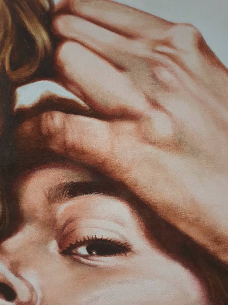 Original Figurative People Painting by Cristina Cañamero