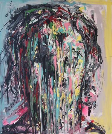 Print of Abstract Expressionism Portrait Paintings by Zach Hoskin