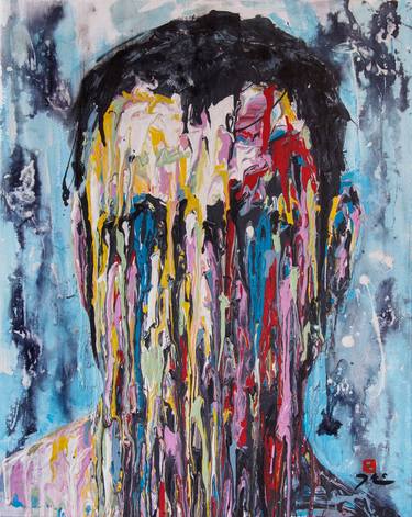 Print of Abstract Expressionism Portrait Paintings by Zach Hoskin