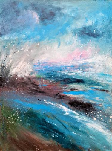 Original Abstract Expressionism Seascape Paintings by Elena Ivanova