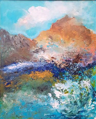 Original Abstract Expressionism Seascape Paintings by Elena Ivanova