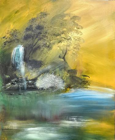 Print of Abstract Expressionism Water Paintings by Elena Ivanova