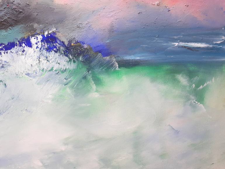 Original Abstract Expressionism Seascape Painting by Elena Ivanova