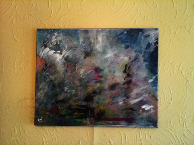 Original Abstract Expressionism Abstract Painting by Elena Ivanova