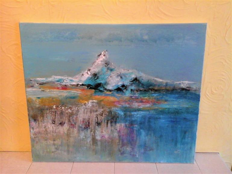 Original Abstract Expressionism Seascape Painting by Elena Ivanova