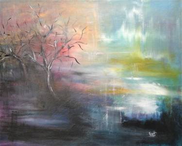 Print of Abstract Expressionism Tree Paintings by Elena Ivanova