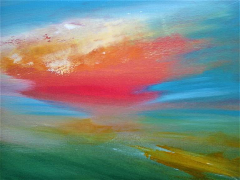 Original Abstract Expressionism Landscape Painting by Elena Ivanova