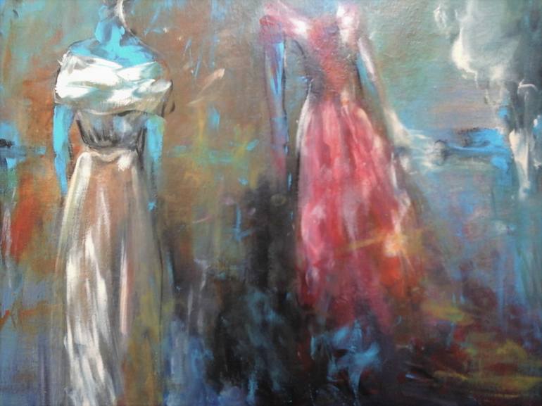 Original Abstract Expressionism Women Painting by Elena Ivanova