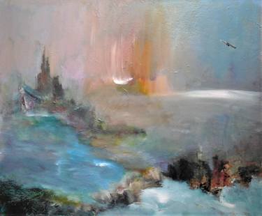 Original Abstract Expressionism Boat Paintings by Elena Ivanova