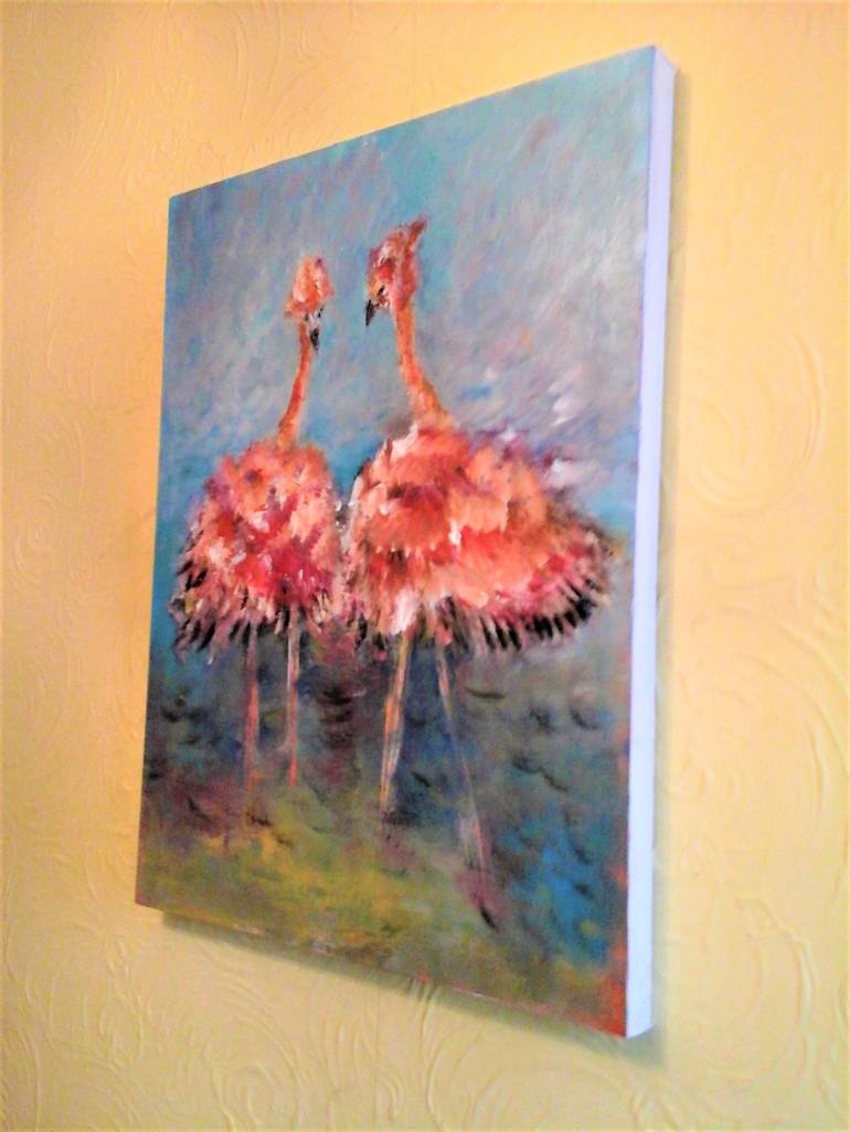 Original Abstract Expressionism Animal Painting by Elena Ivanova