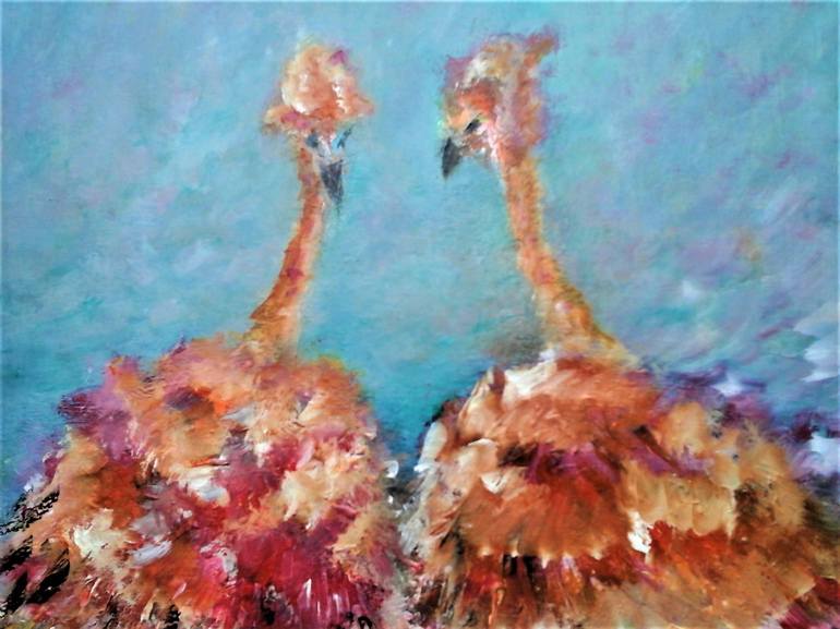 Original Abstract Expressionism Animal Painting by Elena Ivanova