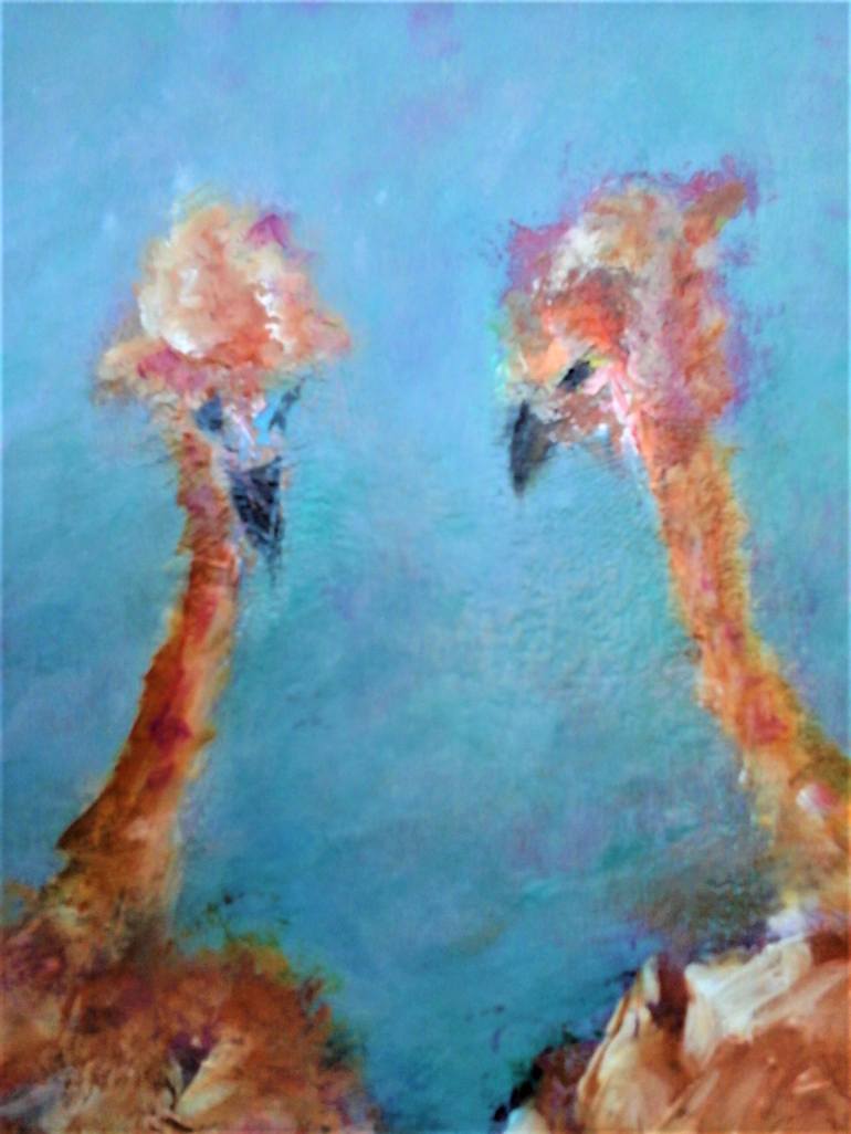 Original Abstract Expressionism Animal Painting by Elena Ivanova