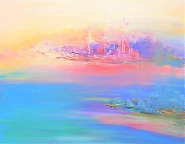 Original Abstract Expressionism Boat Paintings by Elena Ivanova