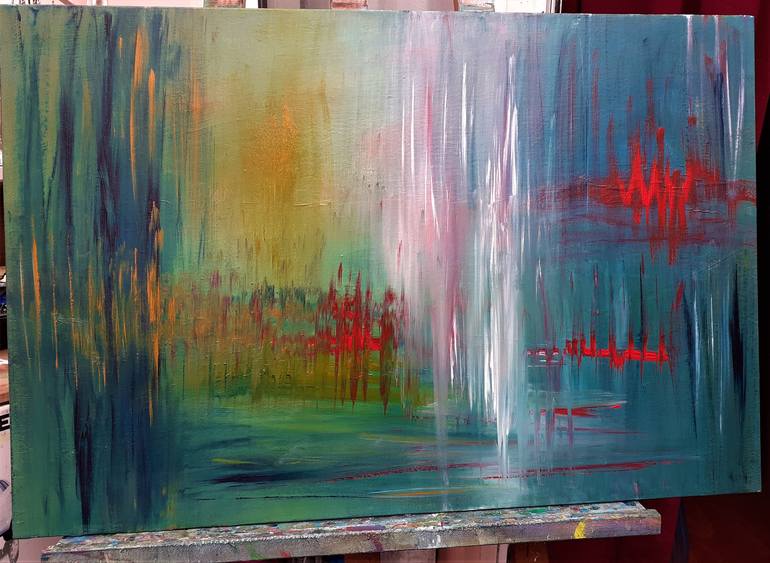 Original Abstract Expressionism Fantasy Painting by Elena Ivanova