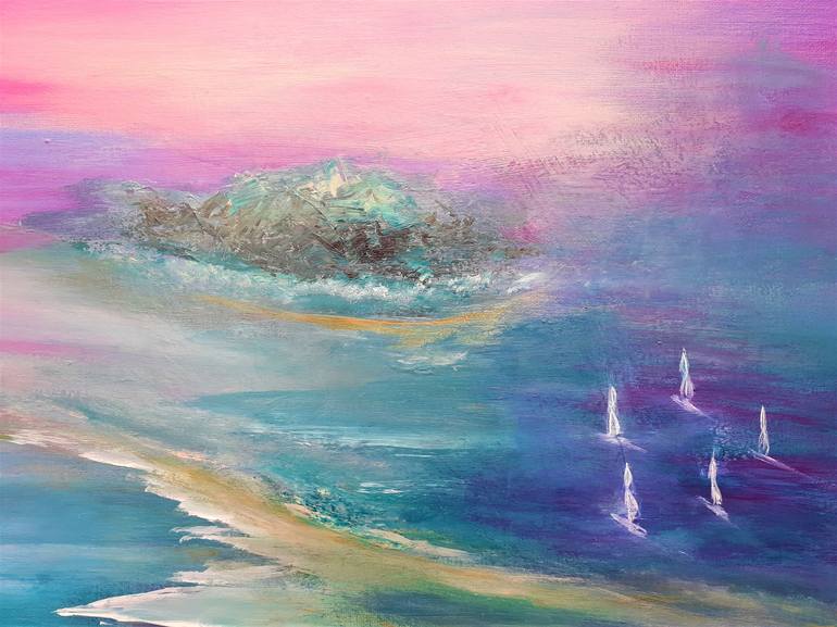 Original Expressionism Seascape Painting by Elena Ivanova