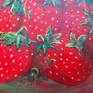 Strawberry above field, ...
original painting, acrylic on canvas, painted with brush, have two coats gloss varnish to protected painting, unframed,size is 46.0 cm x 56.0 cm x 2.0 cm