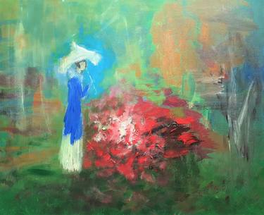 Original Abstract Expressionism Garden Paintings by Elena Ivanova