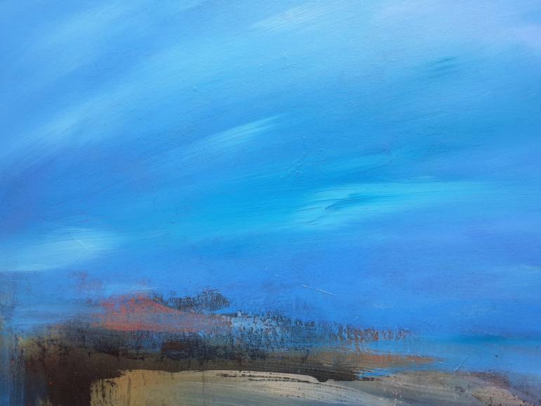 Original Abstract Expressionism Beach Painting by Elena Ivanova