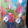 Summer time, colorful daises grow in the field....
original painting, contemporary art, acrylic on canvas, painted with brush, have two coats gloss varnish to protect the painting, unframed , size is 60.0 cm x 50.0 cm x 1.8 cm
