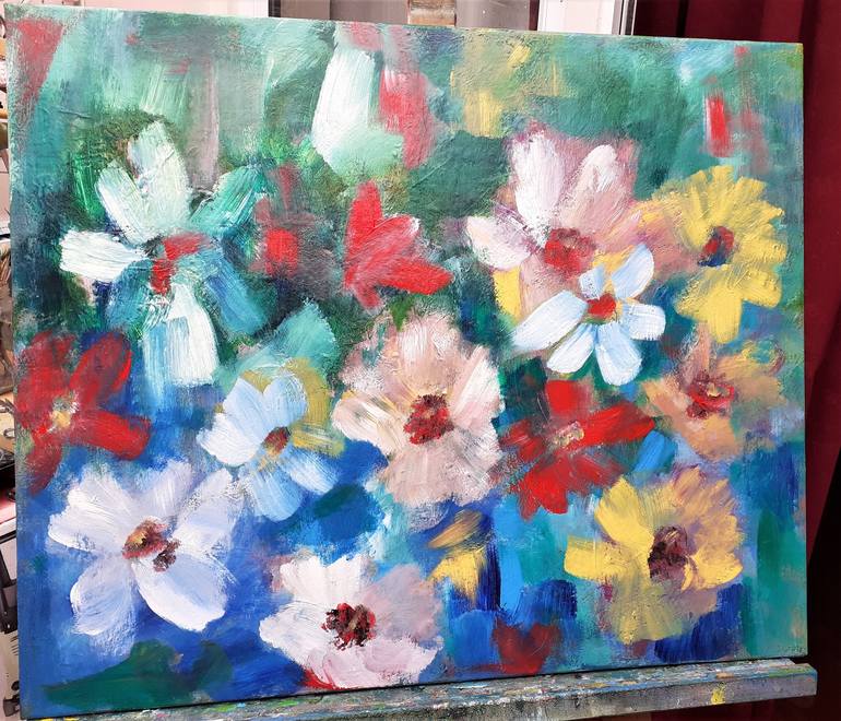 Original Floral Painting by Elena Ivanova